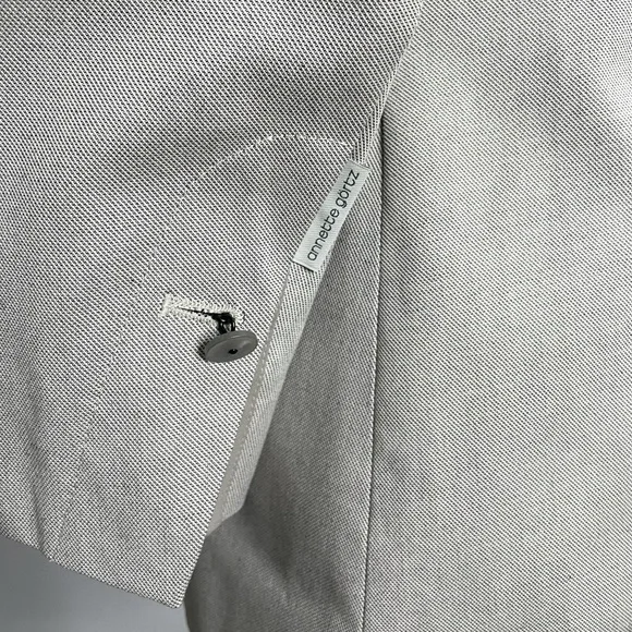 ANNETTE GORTZ Button Up Cotton Suit Jacket Blazer - Picture 4 of 10